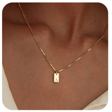 Load image into Gallery viewer, CloveLux™ Initial Tag Necklace
