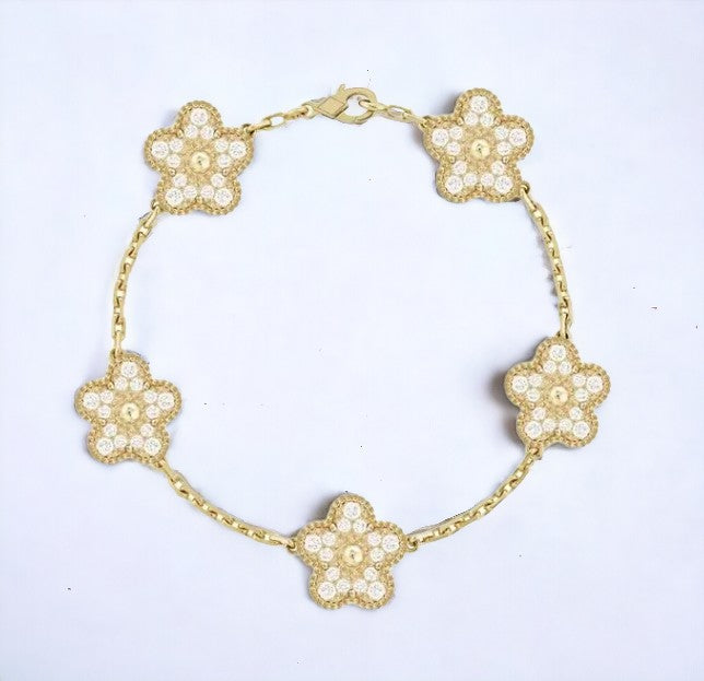 CloveLux™ Clover Iced Bracelet